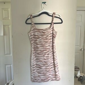 Cute animal print mini dress